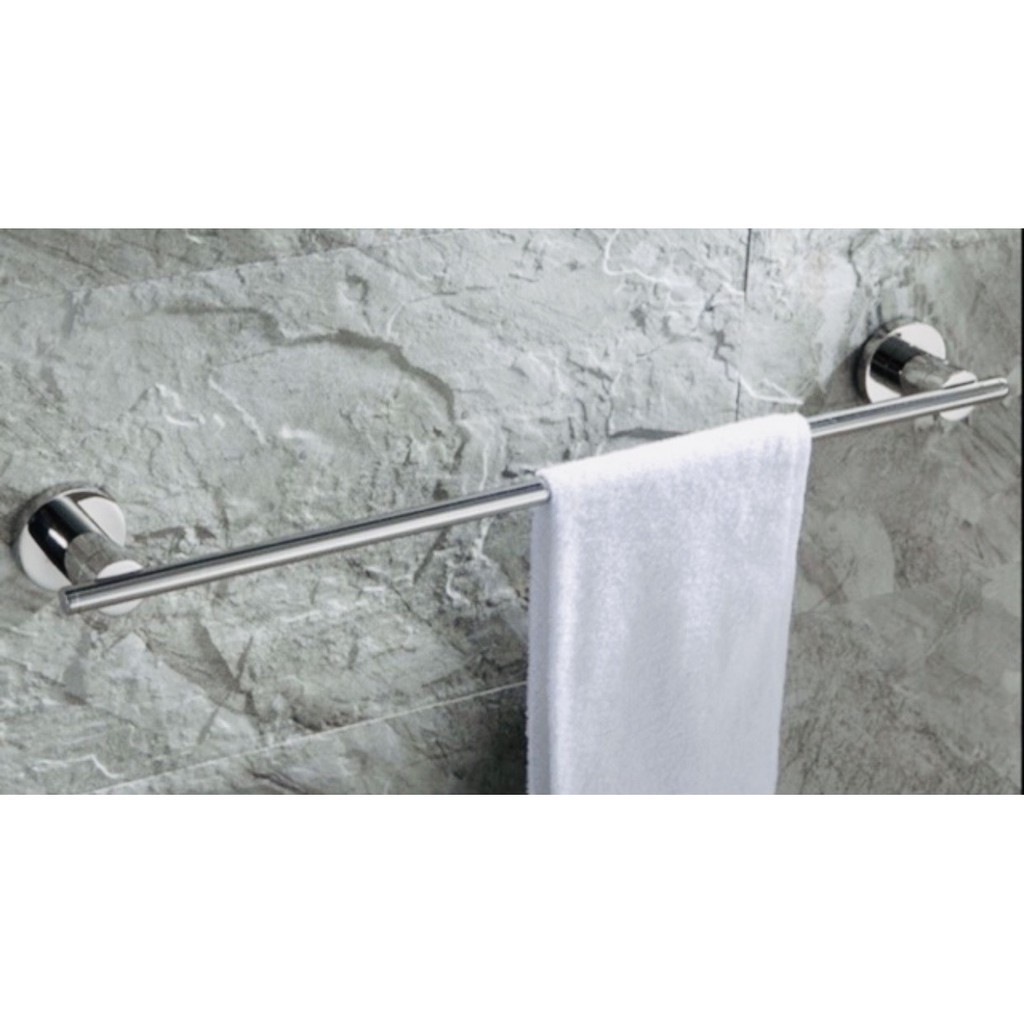 Giá treo khăn nhà tắm inox 304 không gỉ cao cấp, giá vắt khăn tắm đơn, đôi dài 60 cm