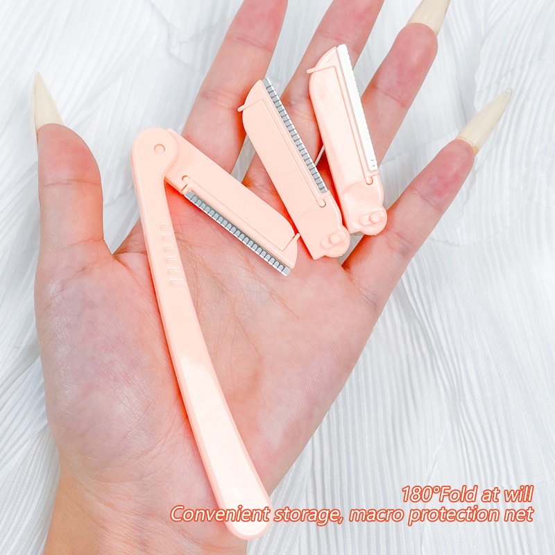 READY STOCK Folding eyebrow trimming  female beginner safety type free replacement professional eyebrow trimming  set uniq | BigBuy360 - bigbuy360.vn