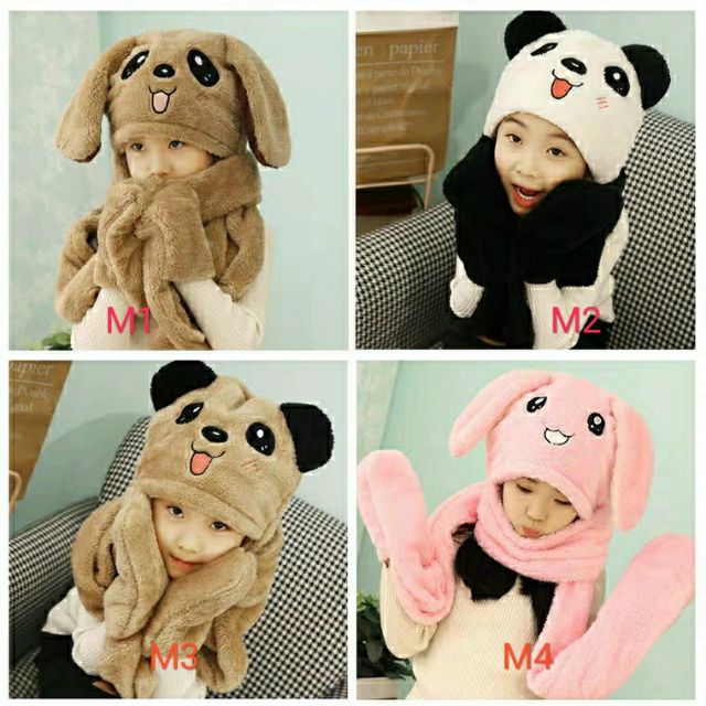 Set khăn, mũ, găng đa năng 3in1 cho bé 0-10 tuổi
