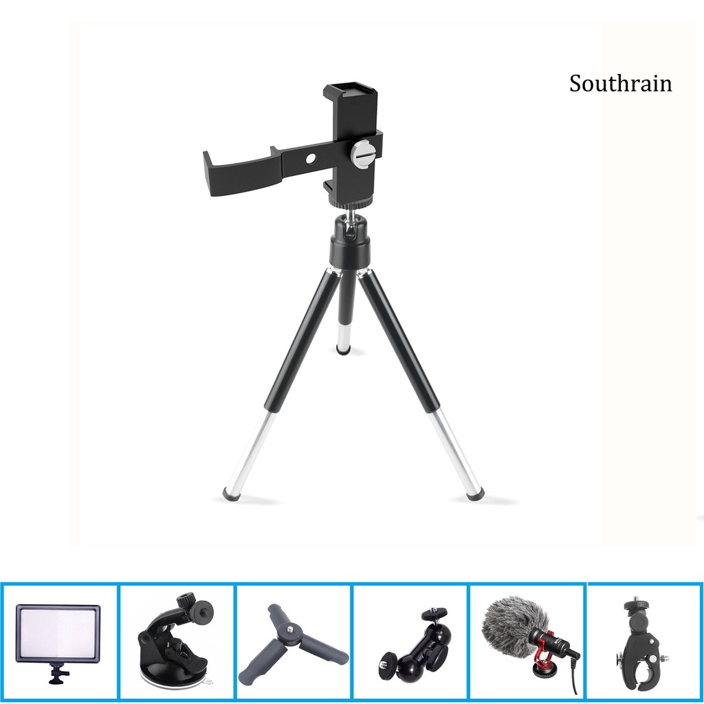 SOU--Handheld Mobile Phone Holder Camera Tripod Clip Bracket for DJI OSMO Pocket 2