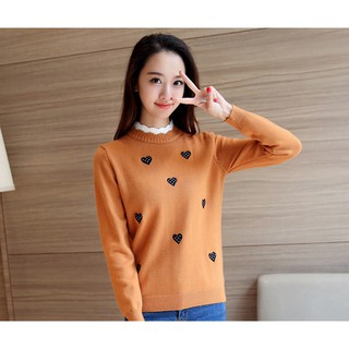 Áo len hình trái tim (ảnh thật ở cuối)