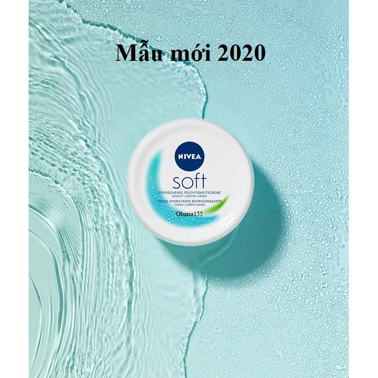 Kem dưỡng ẩm NIVEA SOFT – Bản New 2020 - Nội địa Đức