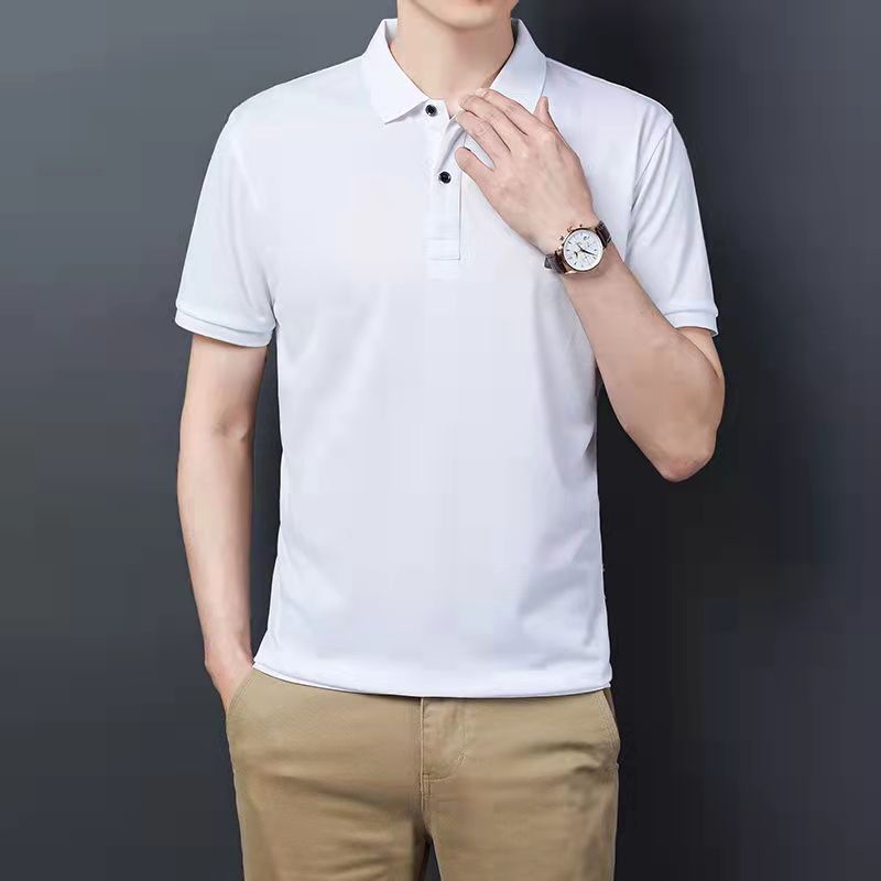 Áo thun polo tay ngắn màu trơn đơn giản thời trang cho nam size m - 4xl