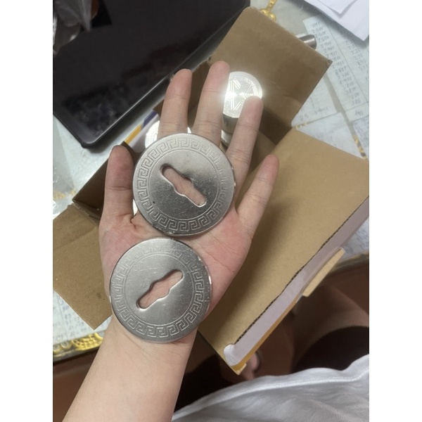 Bộ truỳ, đấm chuỳ inox 304, Then cài cửa - hoạ tiết ngôi sao