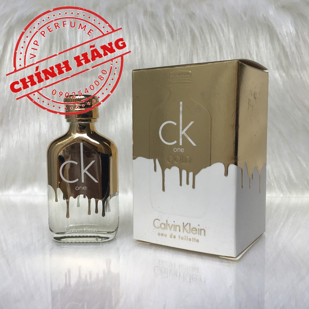 Nước hoa unisex chính hãng Calvin Klein CK One Gold EDT 10ml