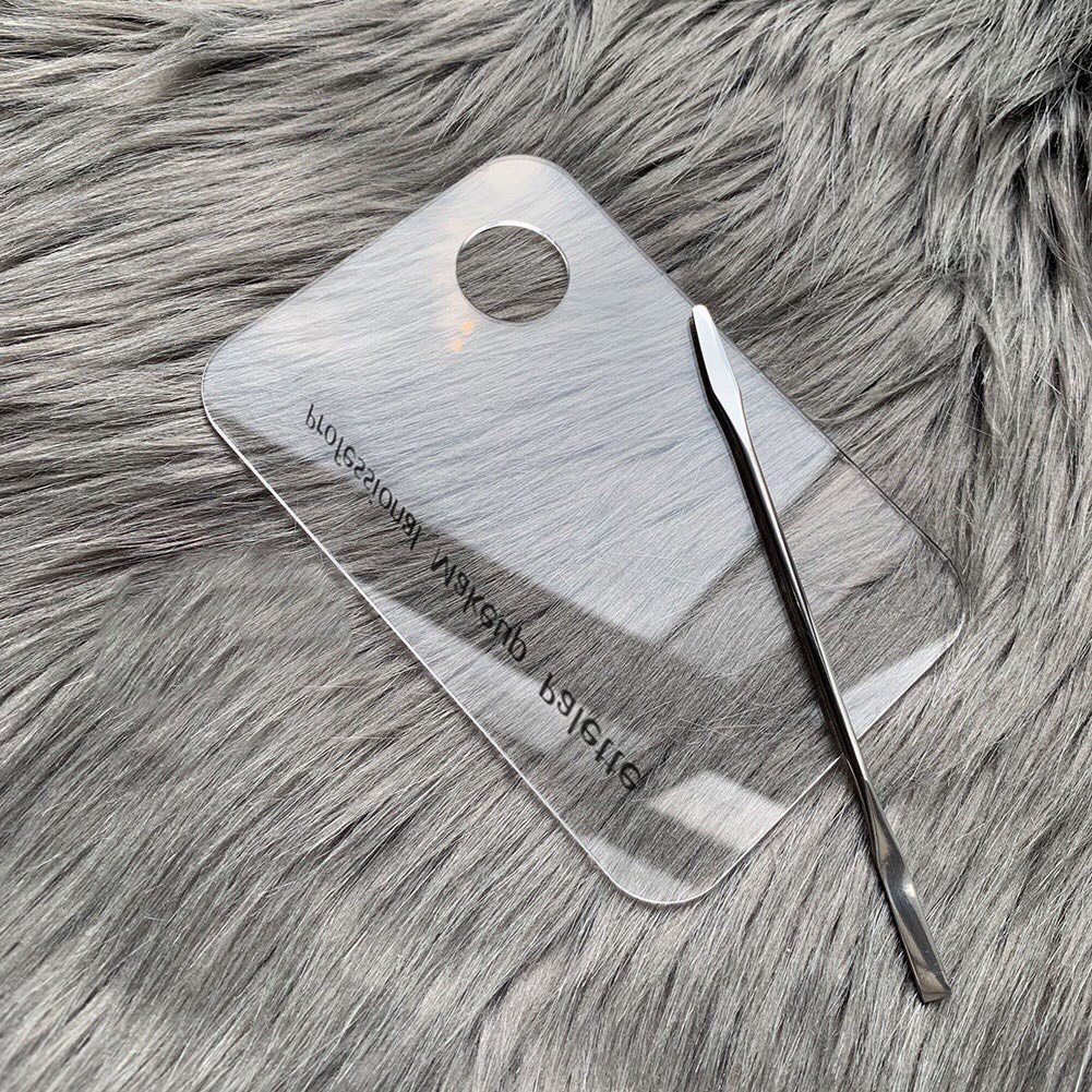 Bảng Pha Màu Kem Nền , Màu Mắt , Son, Sơn Móng Tay chất liệu Nhựa Acrylic + tặng kèm que trộn