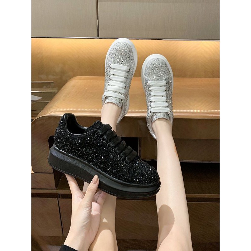 (order)GIÀY ULZZANG ĐÍNH ĐÁ MANG CỰC SANG CHÂN HÀNG QUẢNG CHÂU