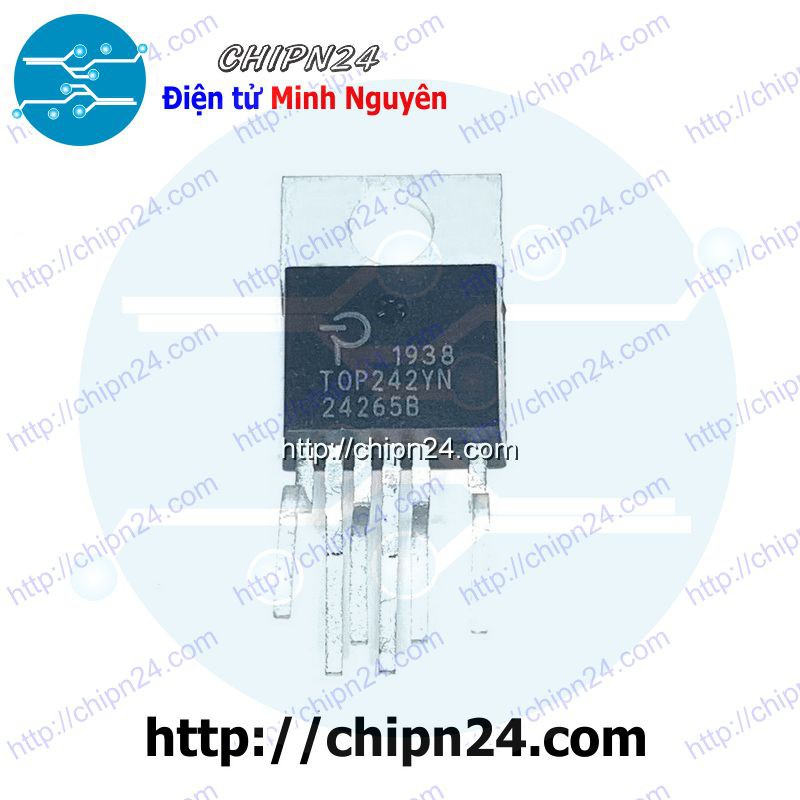 [1 CON] IC TOP242 TO-220-6 (TOP242YN TOP242Y 242 700V 22W) (IC nguồn bếp từ)