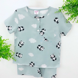 Bộ đùi bé trai vải tole/lanh loại 1 size 16kg-18kg