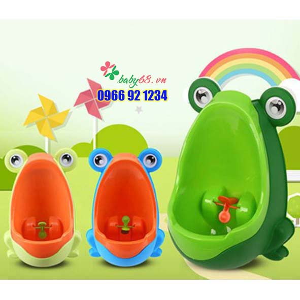Bô tiểu đứng gắn tường hình ếch dễ thương cho bé trai