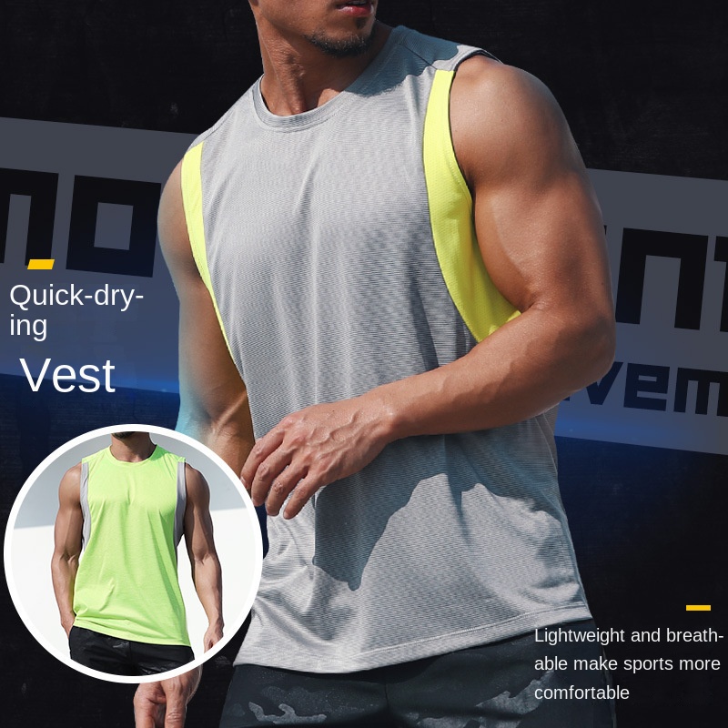 [ GYMEN ] Áo ba lỗ nam tập gym Tank Top Màu Sắc Nổi Bật Big Size Co Giãn Cổ Tròn Thun Lạnh Tập Nhanh Khô Cao Cấp Thấm Hút Mồ Hôi Tốt Chạy Bộ Chuyên Thể Dục Bóng Rổ Gym