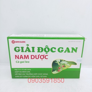 Giải độc gan nam dược cà gai leo hộp 30 viên