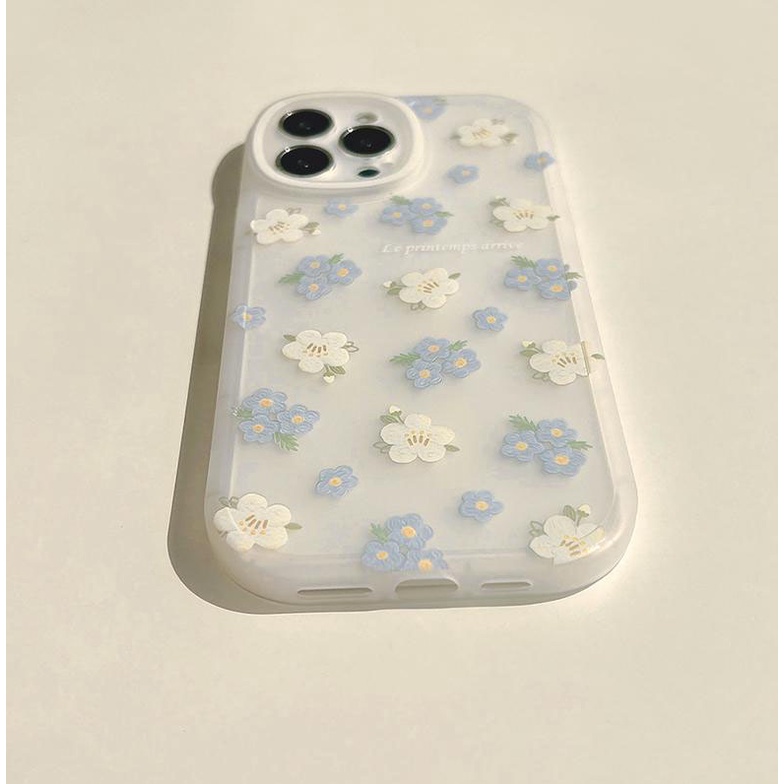 Ốp lưng IPhone  trong bo tròn hoa cúc nhỏ 6/6s/6plus/6splus/7/7plus/8/8plus/xs/11/12/13/14/Pro/Plus/Promax TBT9