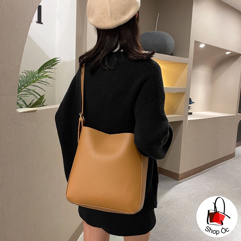 (HOT) Túi đeo vai tote chất da style hàn quốc kèm túi nhỏ E331 ( mua 1 được 2)