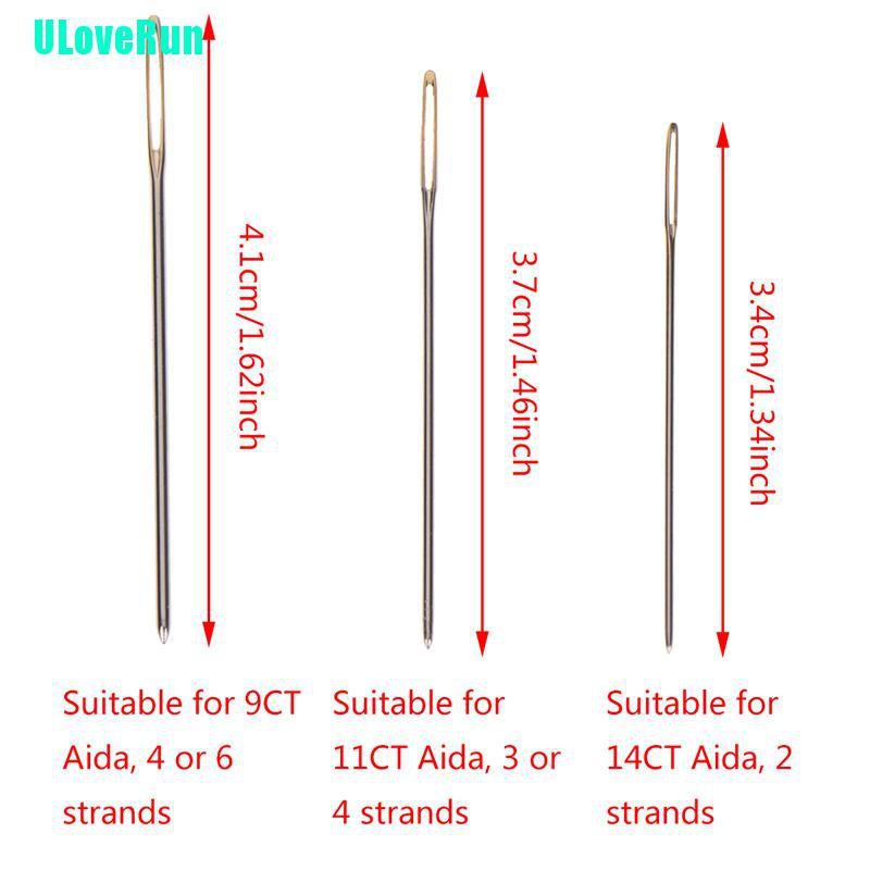Set 30 Kim Thêu Chữ Thập Màu Vàng Tiện Dụng