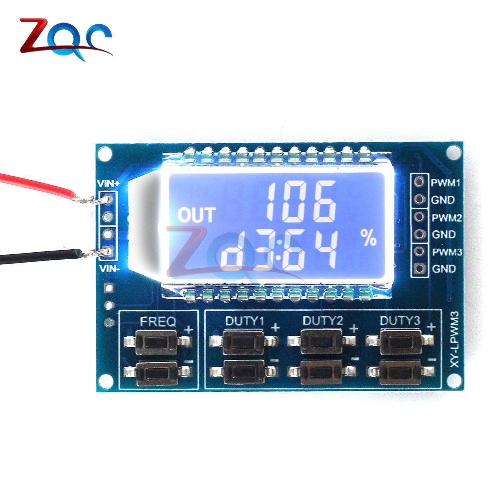 Mô đun bảng mạch 1Hz-150Khz tạo tín hiệu xung tần PWM 3.3V-30V có màn hình LCD hiển thị