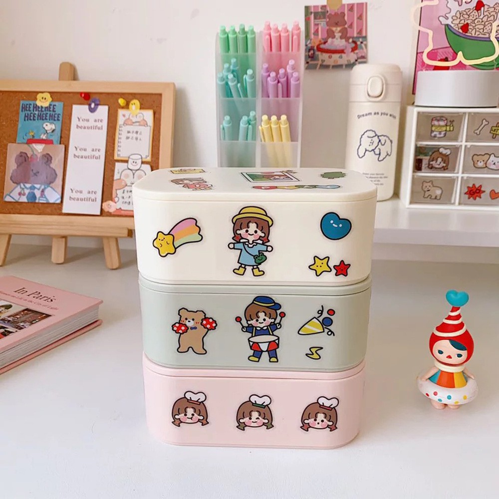 [MNB35] Miếng dán sticker dễ thương Hàn quốc hình cô gái Ruby Store