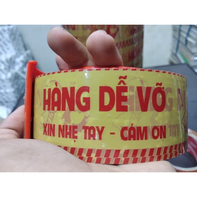 Băng keo dán hàng in logo hàng dễ vỡ (mua 5 tặng 1)