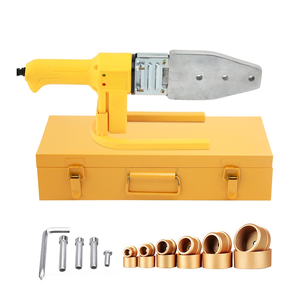 Máy hàn ống nhiệt máy hàn nhiệt ống nước,PB/PP/PE/PPR 20-63mm,6 lỗ hàn,công suất 1000w làm nóng cực nhanh 6 đầu