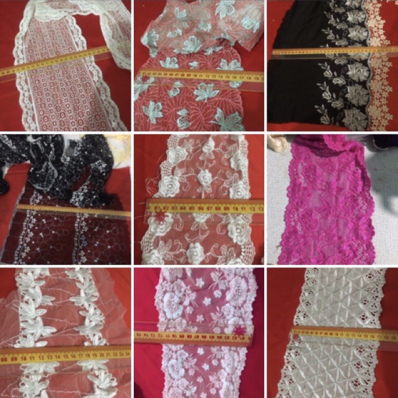 Dây Ren trang trí hanmade bản to của Vải rẻ HB shop