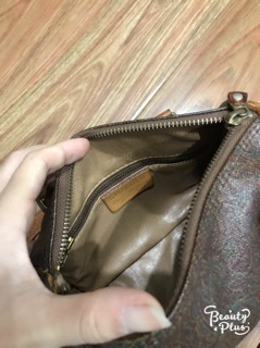Túi trống da thật 