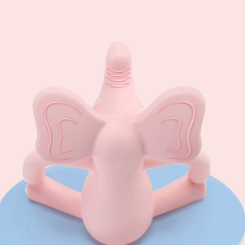 1 Đồ Chơi Ngậm Mọc Răng Hình Chú Voi Hoạt Hình Bằng Silicon Thoải Mái Cho Bé