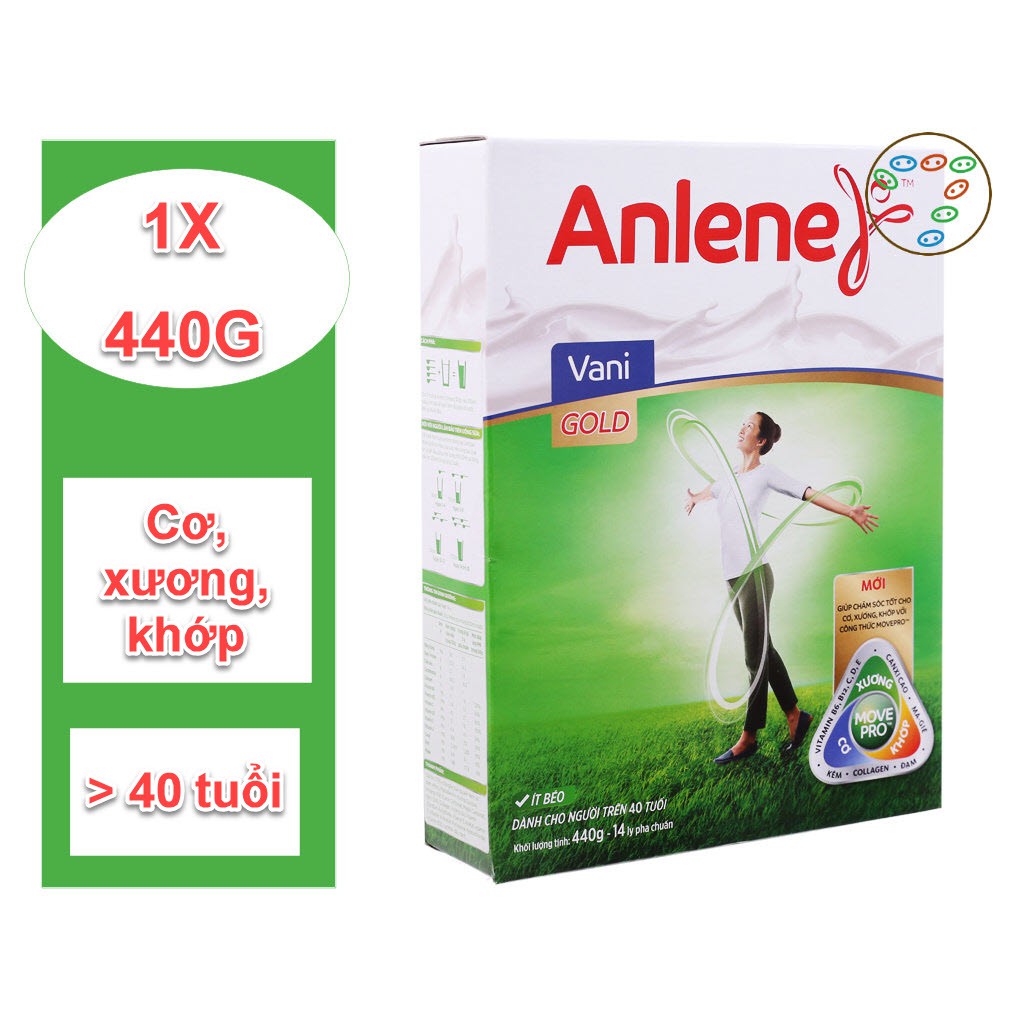 Sữa Bột Anlene Gold (Hộp Giấy 440g)