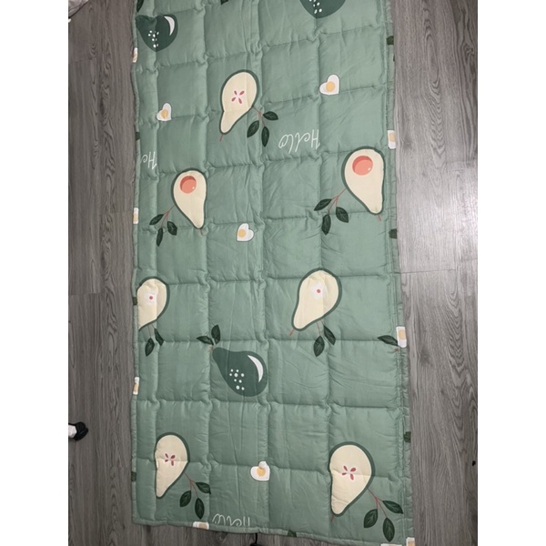 Nệm ngủ văn phòng 90_200cm chất liệu cotton poly nệm du lịch gấp gọn