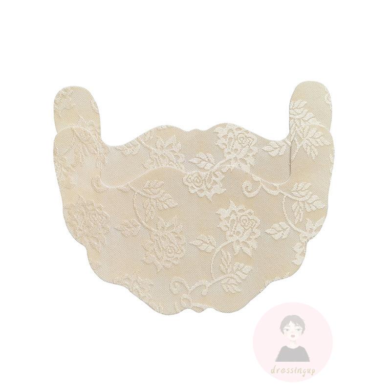 Miếng Dán Nâng Ngực Phối Ren Hoa Màu Trơn Dùng Một Lần Cho Nữ