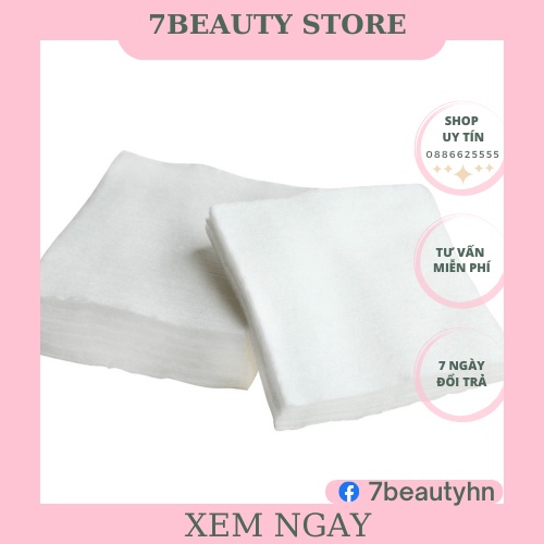 Bông Bạch Tuyết Và Bông Sợi Cắt Sẵn-Tẩy Trang-Lau Mực Phun Xăm