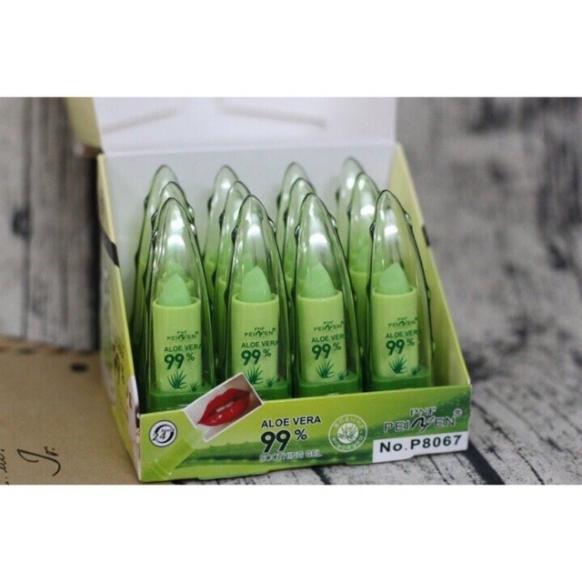 Son dưỡng môi Aloe vera 99% đổi màu theo nhiệt độ