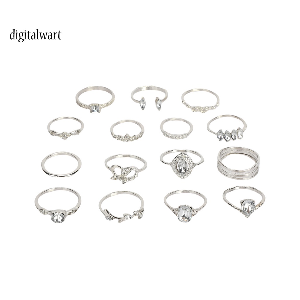 Kỹ Thuật Số| Set 15 Nhẫn Đốt Ngón Tay Phong Cách Bohemian