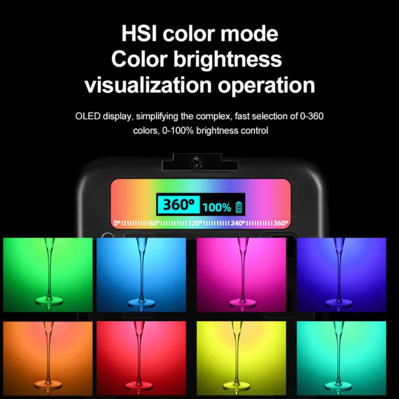 Hình ảnh Đèn LED Mini Chụp Ảnh 360 Độ Will N69 RGB° Giày Có Thể Điều Chỉnh Màu Sắc Đầy Đủ 2500-9000K 20 #5