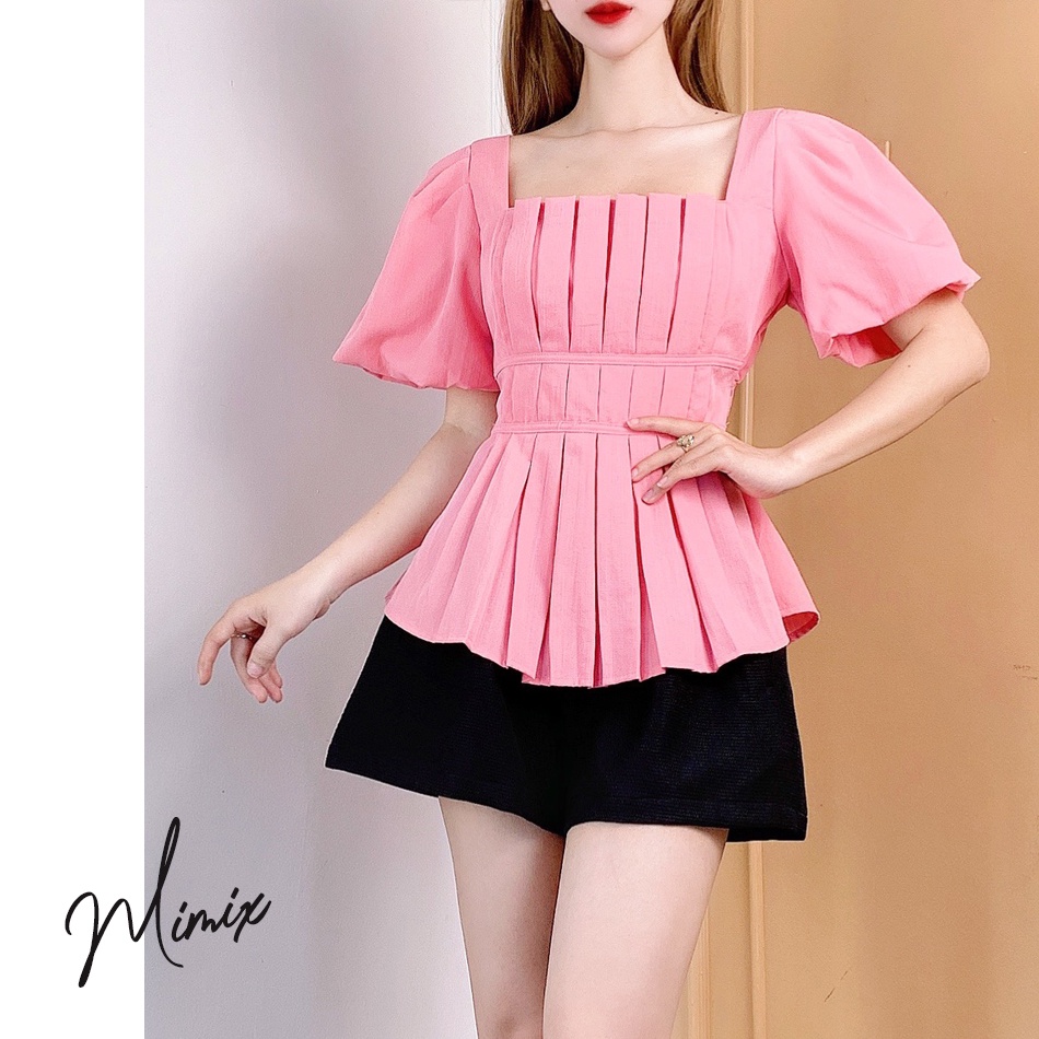 Áo peplum xếp ly ngực MIMIX CC0145