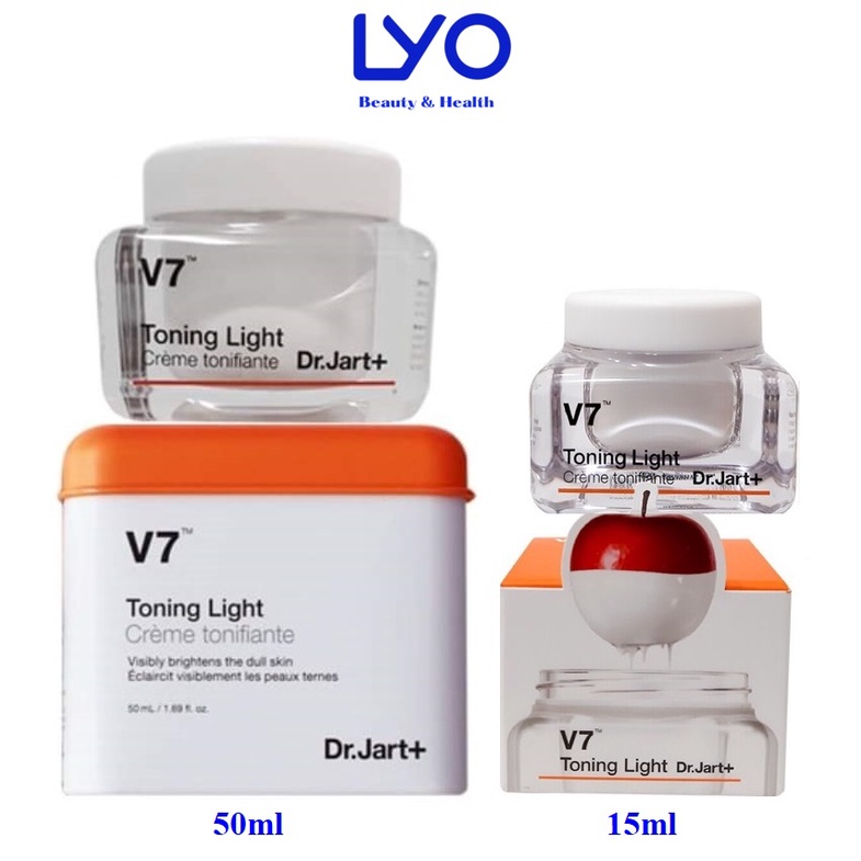 Kem v7 dưỡng trắng da Dr.Jart+ V7 Toning Light mini &amp; full size 50ml chính hãng Hàn Quốc