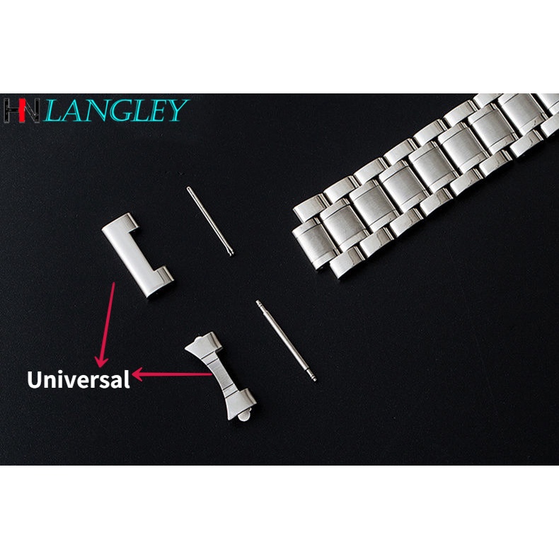 Dây Đồng Hồ Đeo Tay Thời Trang Bằng Thép Không Gỉ 13 / 15 / 17 / 18 / 19 / 20 / 21 / 22Mm