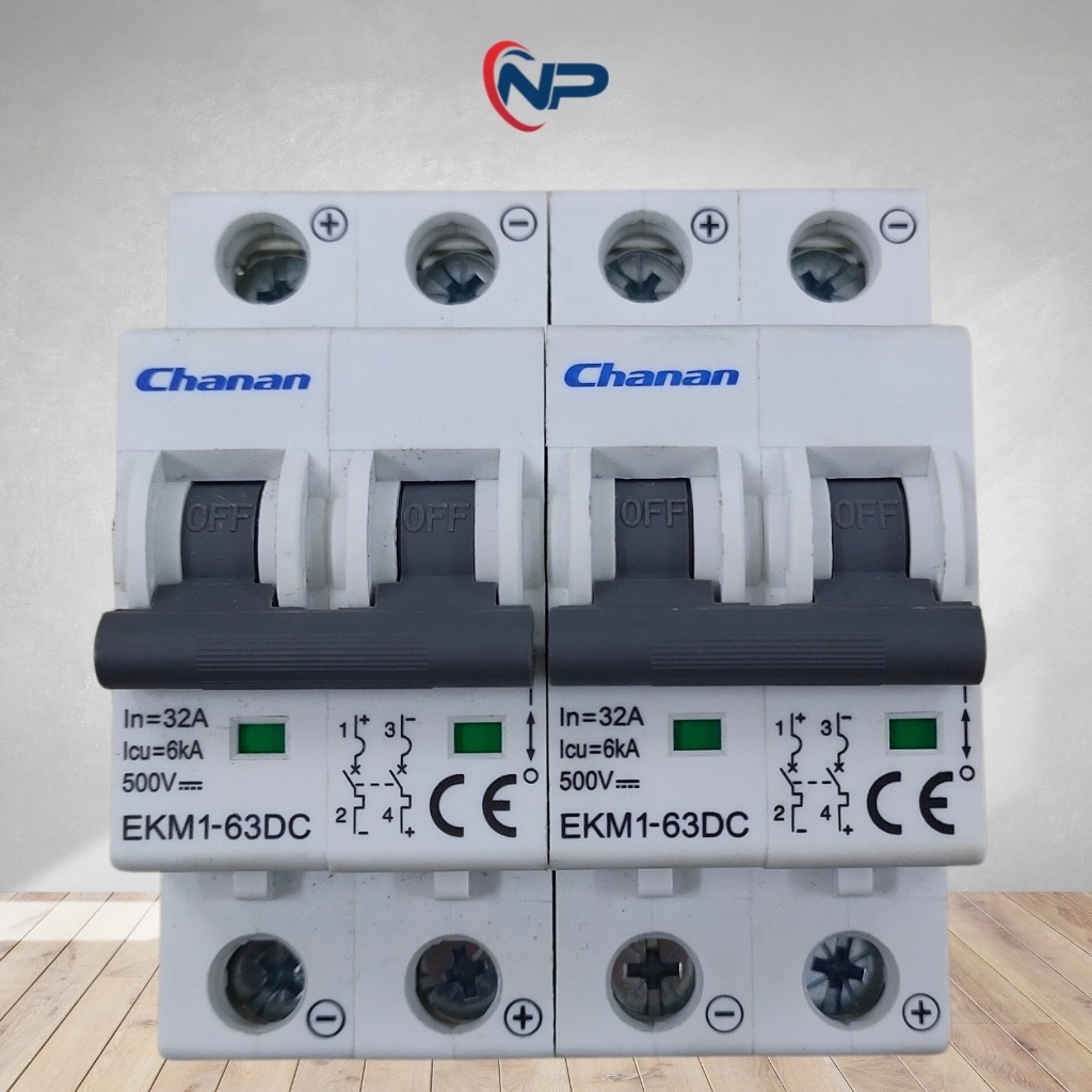 Bộ ngắt mạch tự động CHANAN 2P32A EKM1-63DC-2C32