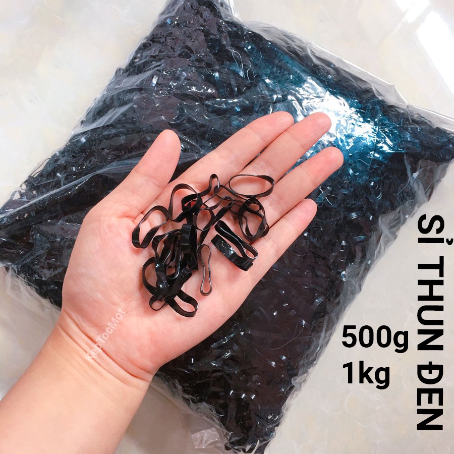 Thun đen cột tóc  giá sỉ 500g 1kg