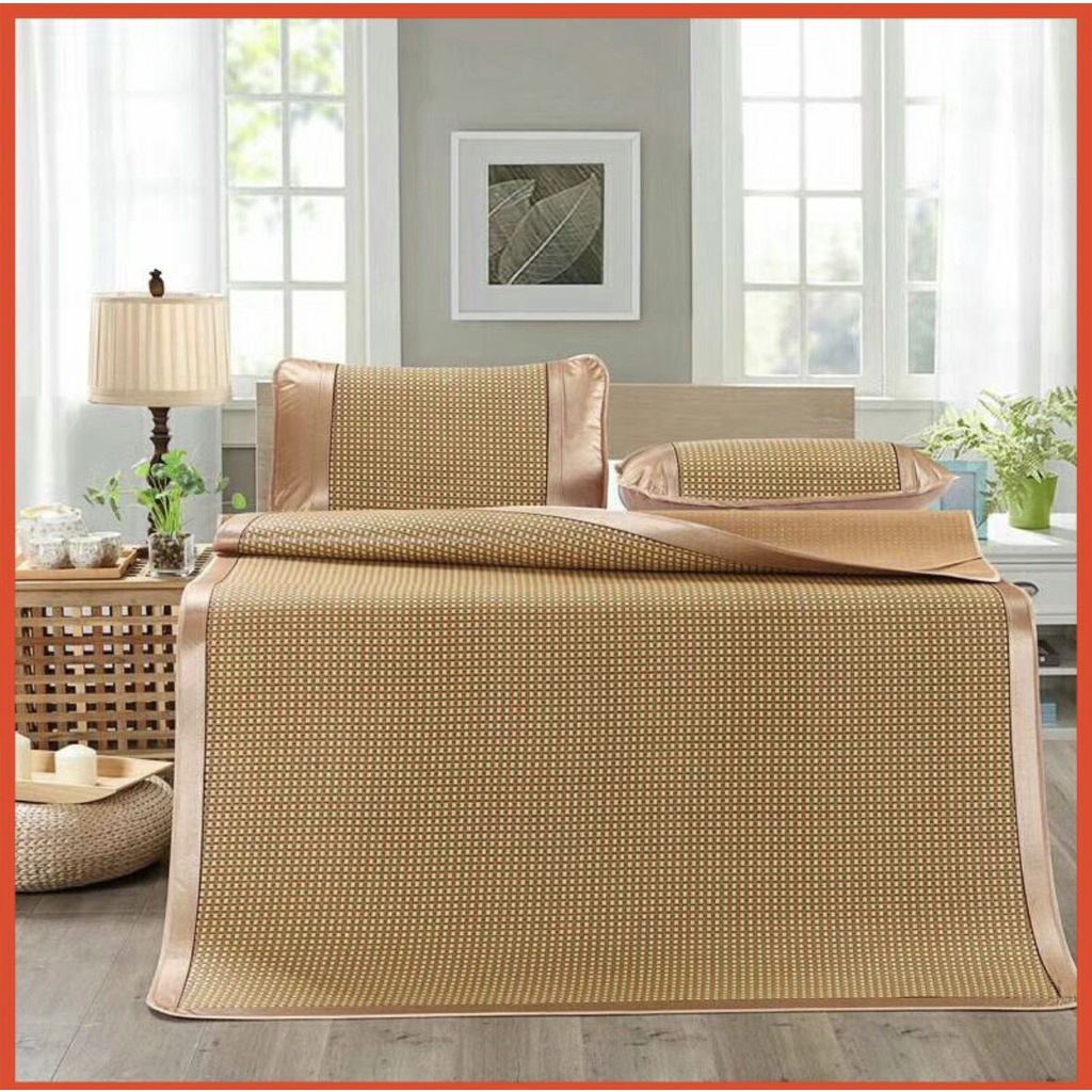 (có tem mác) CHIẾU MÂY ĐIỀU HOÀ MUJI HÀNG LOẠI 1 khuyến mãi kèm theo 2 vỏ gối SHOP BENA deal Sock