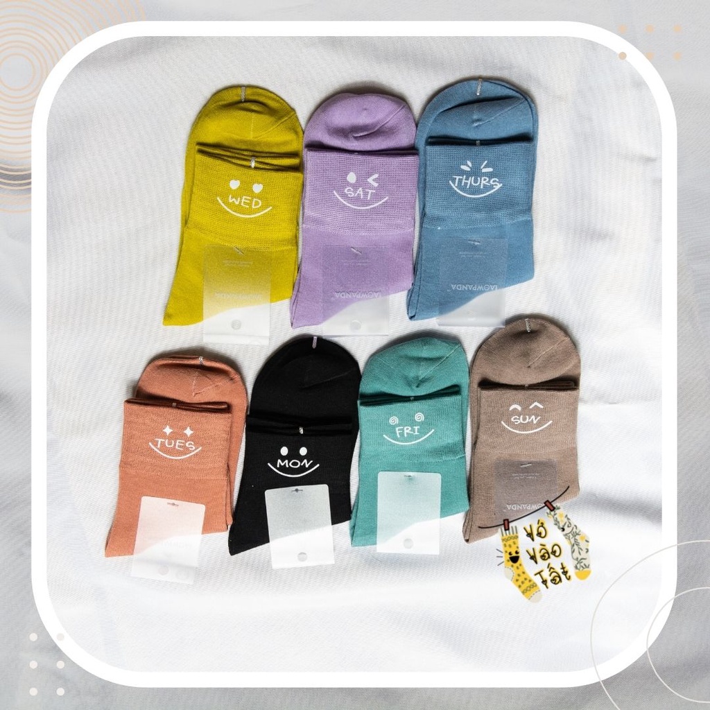 TÂT VỚ UNISEX NAM NỮ CỔ CAO EMO THEO TUẦN