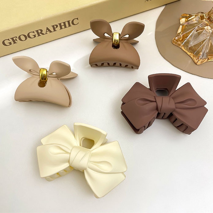 Kẹp Tóc Hình Cá Mập Đính Nơ Lưng Chất Lượng Cao Cho Nữ