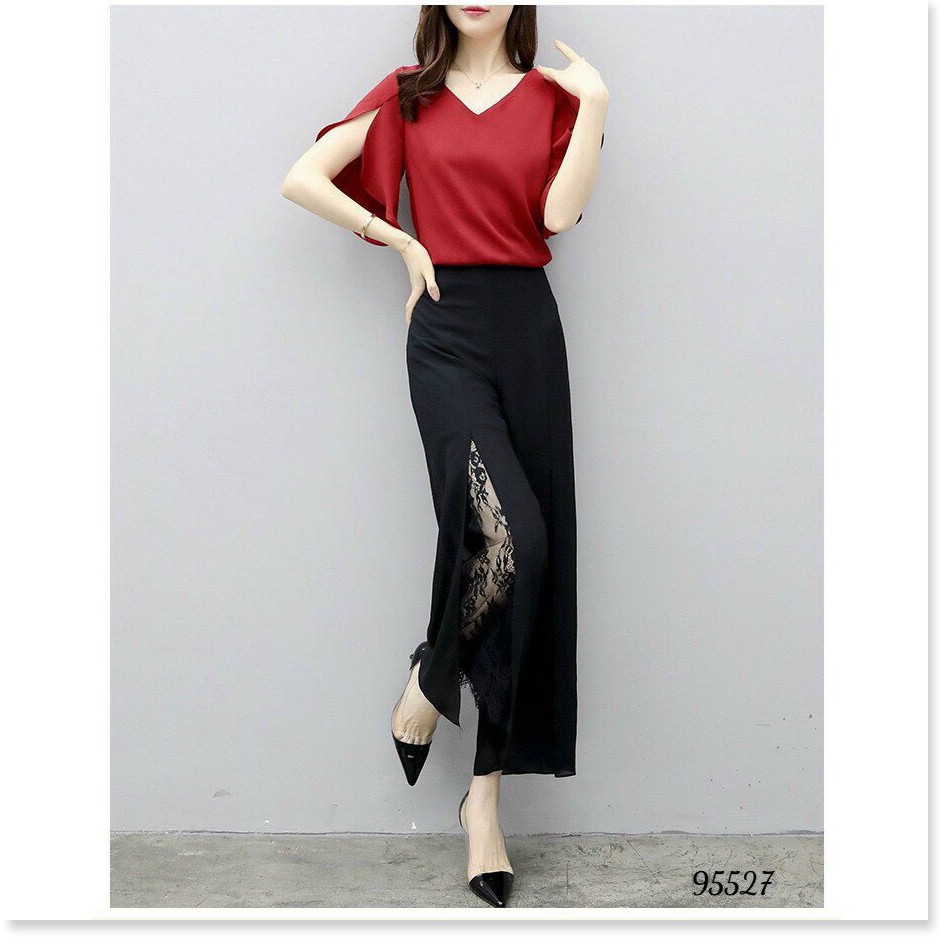 SET COTTON LẠNH,QUẦN CÓ DÂY KÉO,THIẾT KẾ HỌA TIẾT TRƠN NHƯNG KHÔNG KÉM PHẦN SANG TRỌNG  THỜI TRANG KME.STORE