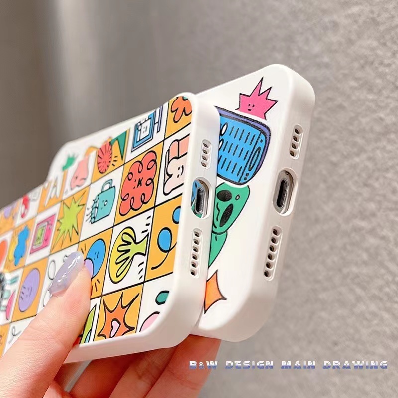 Ốp Điện Thoại Silicon Họa Tiết Hoạt Hình Cho iPhone 13 12 11 Pro MAX IX XS MAX XR 6 7 8 Plus