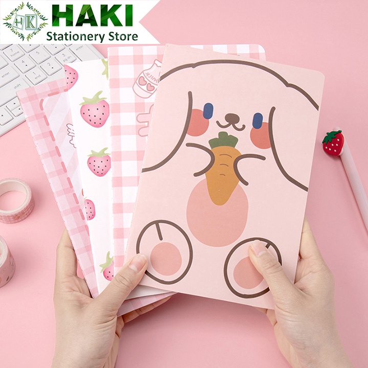 Sổ tay ghi chép A5 HAKI quyển sổ cute bìa hoạt hình dễ thương đồ dùng văn phòng phẩm S17