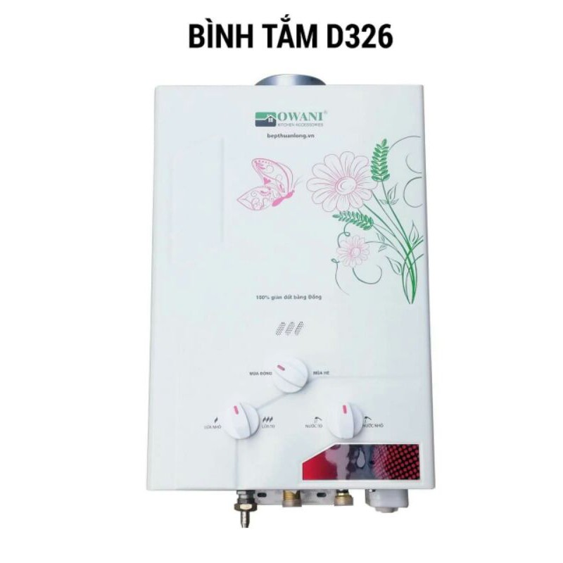 bình tắm nóng lạnh dùng gas Owani