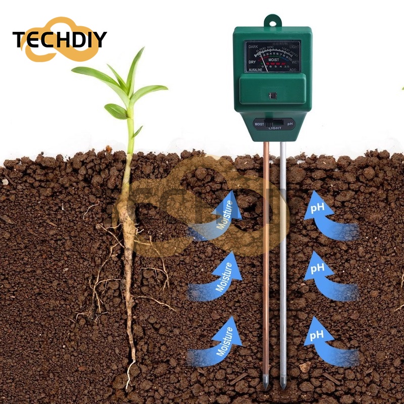 Máy Đo Độ Ẩm / Độ Ph 3 Trong 1 Tiện Lợi