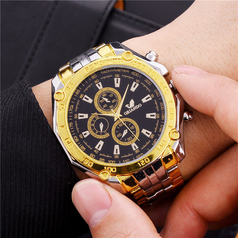 Đồng hồ thạch anh chất liệu thép không gỉ thiết kế sang trọng | BigBuy360 - bigbuy360.vn