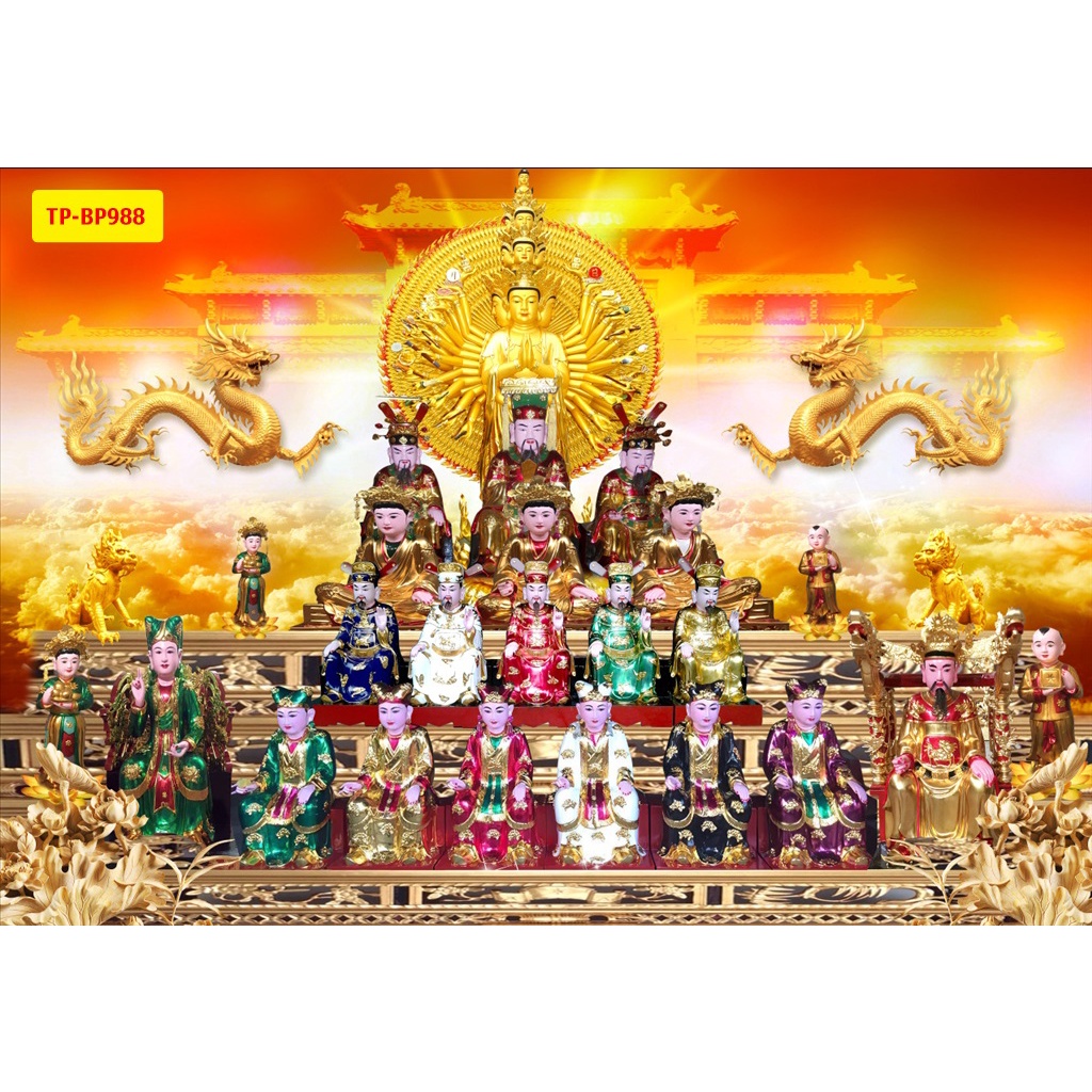 Tranh Dán tường 3d Phòng thờ, bàn thờ nhiều kích cỡ khác nhau