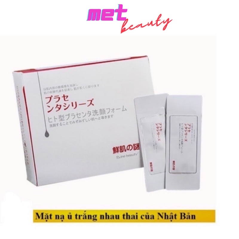 Mặt Nạ Ủ Trắng Nhau Thai Nhật Bản 1 miếng làm trắng sáng da, ngừa thâm.