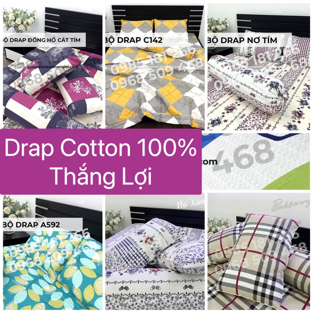 Ga giường THẮNG LỢI. Vải có in logo Thắng Lợi, Vệ sinh dễ dàng, mềm mịn mát